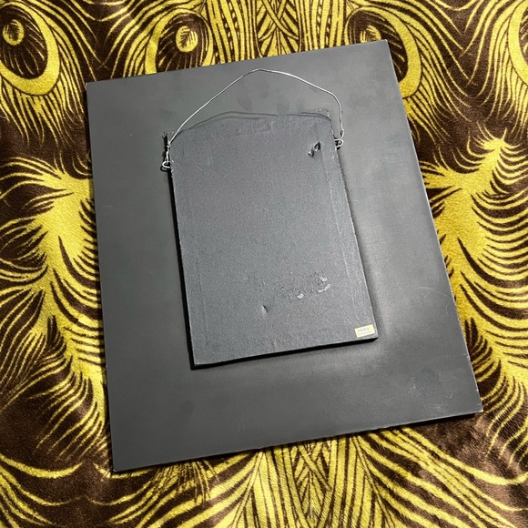 Frida Khalo Artisan Made Foil Painted Wooden Frame Mirror Made in Peru - Picture 6 of 8